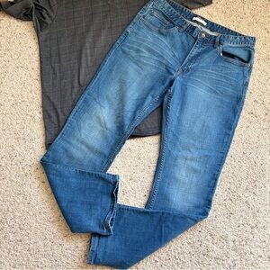 Five four relaxed fit medium wash men’s jeans W34 L32 99% cotton and 1% spandex